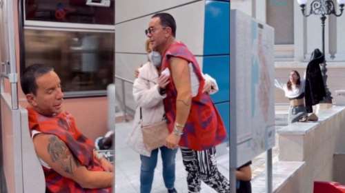 Ανεπανάληπτος Μαζωνάκης: Πήρε το Μετρό και έκανε… χαμό - &quot;Για σένα πήρα τη γούνα, για να σου μοιάζω&quot; [Βίντεο]