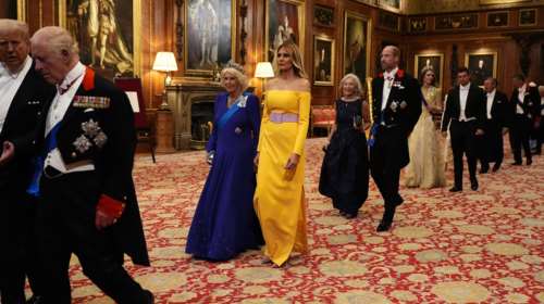 Βασιλικό δείπνο προς τιμήν των Τραμπ στο κάστρο του Ουίνδσορ - Οι εμφανίσεις, το τραπέζι 47 μέτρων και το μενού [εικόνες]