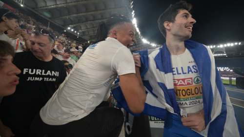 Τρελάθηκε ο Καραλής με το τεράστιο άλμα του Τεντόγλου στα 8.65 μ. - Επική η αντίδρασή του [βίντεο]