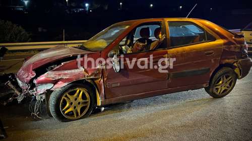 Τρελή πορεία ΙΧ στη Θεσσαλονίκη: Πρώτα έπεσε σε κολώνα στον Βαρδάρη και μετά κατέληξε σε δέντρο [βίντεο]