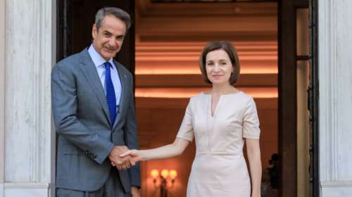 Συνάντηση Μητσοτάκη με την Πρόεδρο της Μολδαβίας - Πρόθεση της Ελλάδας να ανοίξει πρεσβεία στο Κισινάου