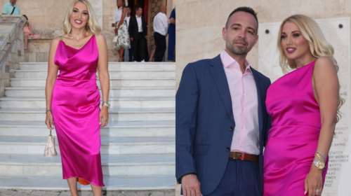 Κωνσταντίνα Σπυροπούλου: Απαστράπτουσα στη βάφτιση της &quot;ξαδέρφης&quot; της στη Γλυφάδα [Εικόνες]