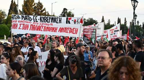 Νέα συγκέντρωση στο Σύνταγμα για την Παλαιστίνη [εικόνες]