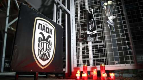 Κεριά, λουλούδια και μεσίστιες σημαίες στην Τούμπα για τους αδικοχαμένους φίλους του ΠΑΟΚ στη Ρουμανία [εικόνες]