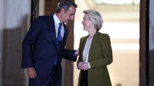 Η Κομισιόν συμφωνεί με την πρόταση Μητσοτάκη για τους δασμούς του Τραμπ: &quot;Μπορεί να επιτευχθεί win-win συμφωνία&quot;