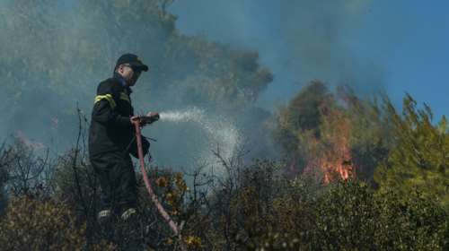 Πυροσβεστική: Υπό μερικό έλεγχο η φωτιά που ξέσπασε στον Ασπρόπυργο