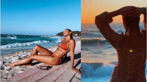 Στιγμές οικογενειακής χαλάρωσης στην Ικαρία για την Αθηνά Οικονομάκου