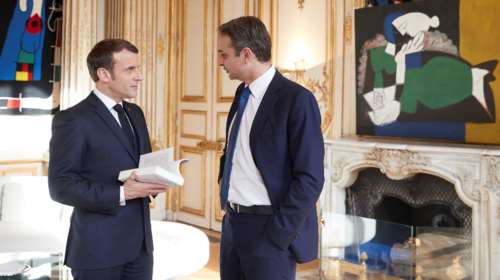 Τηλεφωνική επικοινωνία Μητσοτάκη - Μακρόν για Ανατολική Μεσόγειο και Ταμείο Ανάκαμψης