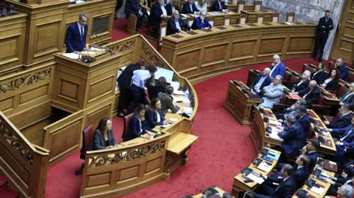 Το καρφί Μητσοτάκη σε Φάμελλο για Τσίπρα: "Διακρίνω μια νευρικότητα, μάλλον οφείλεται στους απόντες"