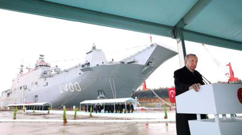 Τουρκία: Απέπλευσε για τη Μαύρη Θάλασσα το &quot;μίνι-αεροπλανοφόρο&quot; TCG Anadolu, με τις ευλογίες Ερντογάν [βίντεο]