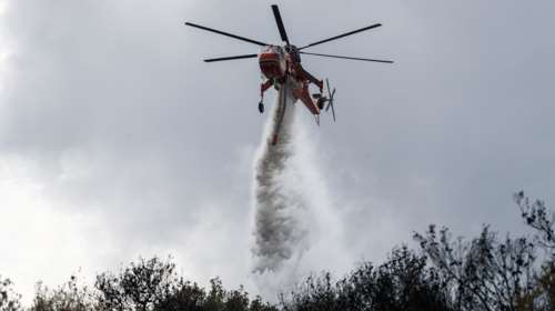 Φωτιά στην Αγιά Λάρισας: Στις φλόγες χαμηλή βλάστηση - Στη μάχη και εναέριες δυνάμεις