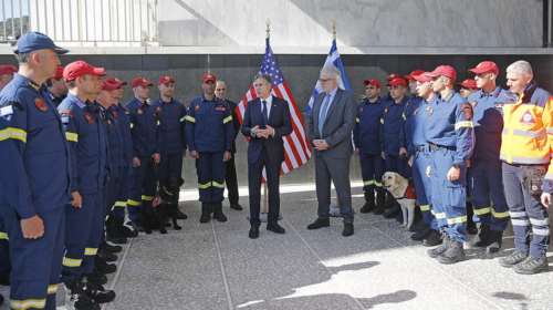 Το &quot;ευχαριστώ&quot; Μπλίνκεν στους άνδρες της ΕΜΑΚ: Είστε οι πιο δημοφιλείς άνθρωποι στην Ελλάδα [εικόνες]