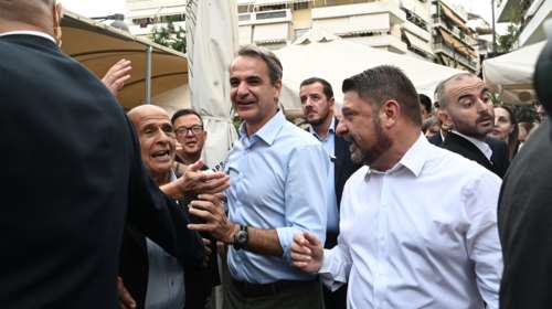 Στον Βύρωνα ο Κυριάκος Μητσοτάκης: Στηρίζω ανεπιφύλακτα τον Χαρδαλιά για περιφερειάρχη Αττικής