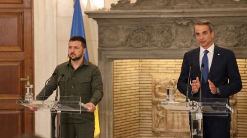 Μητσοτάκης σε Ζελένσκι: Δεν θα ανεχτούμε καμία επαναχάραξη συνόρων με χρήση στρατιωτικής βίας [βίντεο]