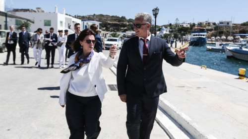 Στους Λειψούς η Κατερίνα Σακελλαροπούλου - Ανακηρύχθηκε επίτιμη δημότης [Εικόνες]