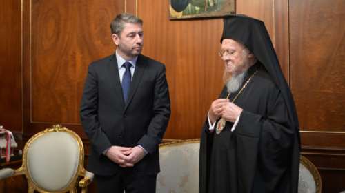 Νίκος Ανδρουλάκης: Συνάντηση με τον Οικουμενικό Πατριάρχη στο Φανάρι