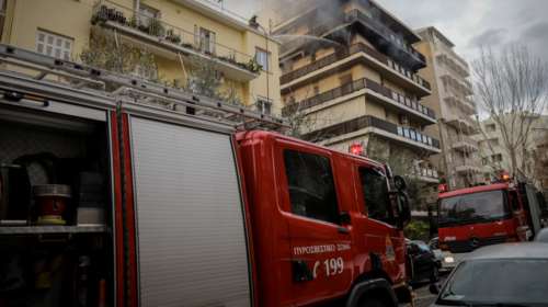 Φωτιά σε συγκρότημα γραφείων στο Ηράκλειο