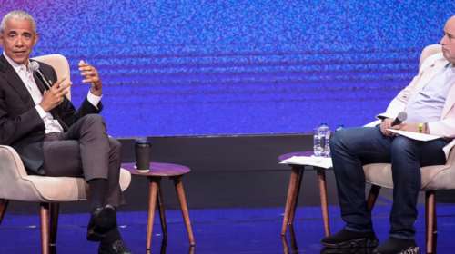 Ομπάμα στο &quot;Σταύρος Νιάρχος&quot;: Το πνεύμα που γεννήθηκε στην Αθήνα εμπνέει ανθρώπους ανά τον κόσμο - Παρόντες Μητσοτάκης, Τσίπρας