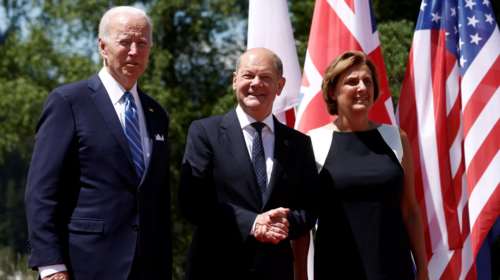 Σύνοδος G7 στη Γερμανία: "Βαρβαρότητα" η επίθεση Πούτιν στο Κίεβο, λέει ο Μπάιντεν - Μήνυμα ενότητας με Σολτς