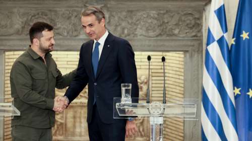 Τι συμφώνησαν Μητσοτάκης και Ζελένσκι: Εκπαίδευση Ουκρανών πιλότων στα F-16 και ανοικοδόμηση Μαριούπολης