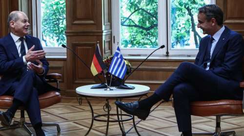 Συνάντηση Μητσοτάκη - Σολτς: Στο τραπέζι η τουρκική προκλητικότητα - Τι συζήτησαν στο Μαξίμου