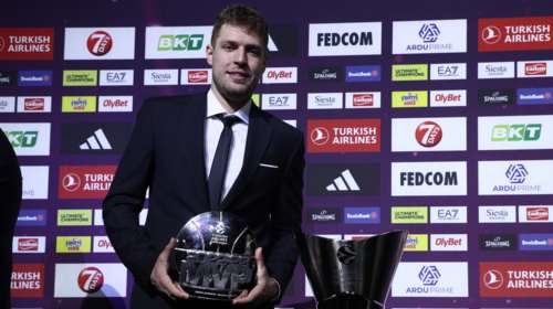 Σπουδαία διάκριση για τον Σάσα Βεζένκοφ του Ολυμπιακού - Αναδείχθηκε MVP της Euroleague