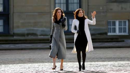 Royal fashion icons με tweed: Οι &quot;δίδυμες&quot; Κέιτ Μίντλετον και πριγκίπισσα Μαίρη στην Κοπεγχάγη