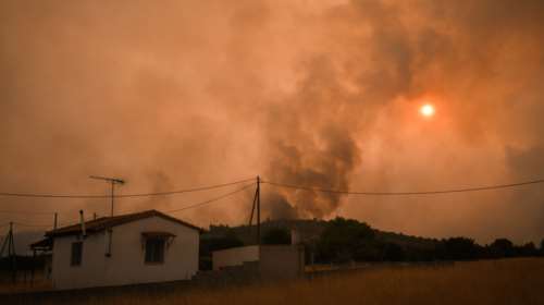 Φωτιά στα Βίλια: Οι φλόγες κινούνται πλέον προς τα Μέγαρα- 20 χιλιόμετρα είναι το μέτωπο [Εικόνες]