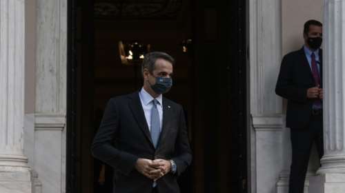 Συνάντηση Μητσοτάκη με την Επίτροπο Κυριακίδου στο Μαξίμου - Ομιλία για τη γραμμή 4 του Μετρό το βράδυ