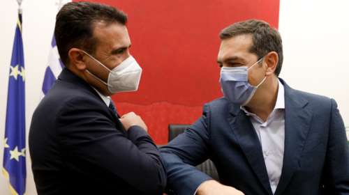 Τσίπρας με Ζάεφ: Χαίρομαι που η ΝΔ σέβεται και δίνει μάχες για τη Συμφωνία των Πρεσπών
