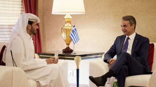 Συνάντηση Μητσοτάκη με τον Εμίρη του Κατάρ: Η Ελλάδα να γίνει η γέφυρα με την Ευρώπη για την ενέργεια