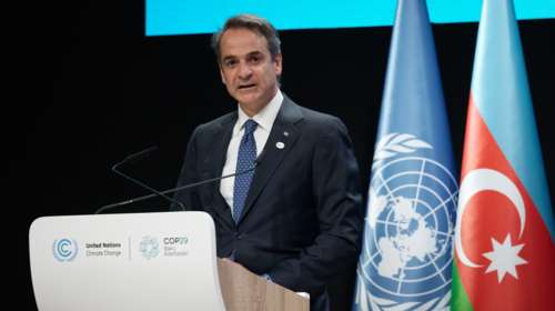 Οι τέσσερις προτάσεις Μητσοτάκη στην COP29 για &quot;μια έξυπνη πράσινη συμφωνία&quot;: Η Ελλάδα πρωτοπόρος στην ενεργειακή μετάβαση