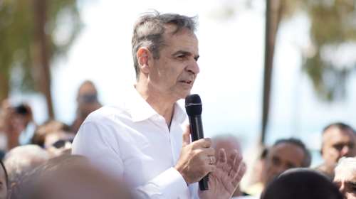 Μητσοτάκης στο Αλιβέρι: Η αναφορά στον πατέρα του, Κωνσταντίνο με αφορμή την επένδυση 400 εκατ. ευρώ της ΑΓΕΤ Ηρακλής