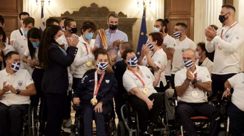 Μητσοτάκης: Συνάντηση με την ελληνική αποστολή των Παραολυμπιακών Αγώνων [εικόνες]
