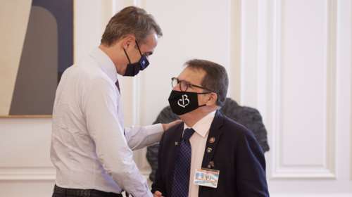 Μητσοτάκης: Συνάντηση με το μέλος του Κογκρέσου, Γκας Μπιλιράκη