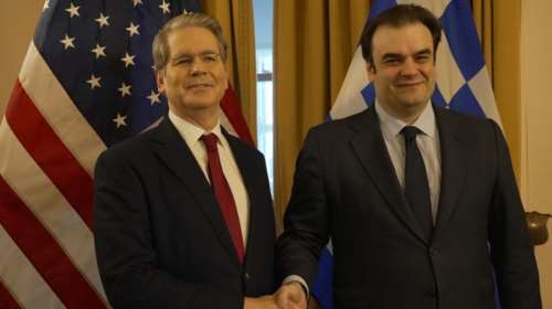 Ουάσινγκτον: Συνάντηση Πιερρακάκη με τον υπουργό Οικονομικών των ΗΠΑ