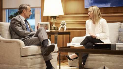 Μαξίμου: Τι συζητήθηκε στο γεύμα Μητσοτάκη-Μελόνι- Ενέργεια, οικονομία, μεταναστευτικό στα βασικά θέματα