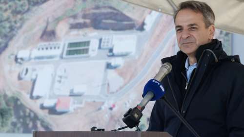 Μητσοτάκης στα εγκαίνια έργου ύδρευσης στην Καρδίτσα: Θα δώσει καθαρό νερό σε παραπάνω από 55.000 κατοίκους
