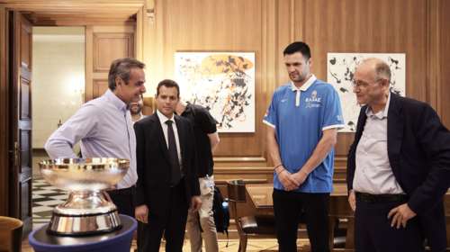 Μητσοτάκης: Συνάντηση με Λιόλιο, Ιτούδη και Παπανικολάου - Για το Eurobasket 2022