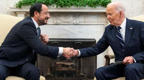 ΗΠΑ: Συνάντηση Μπάιντεν - Χριστοδουλίδη - &quot;Στήριξη με οποιονδήποτε τρόπο&quot; στο Κυπριακό