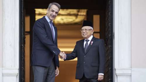Συνάντηση Μητσοτάκη με τον αντιπρόεδρο της Ινδονησίας: Το Δίκαιο της Θάλασσας αρχή για την ειρηνική επίλυση διαφορών