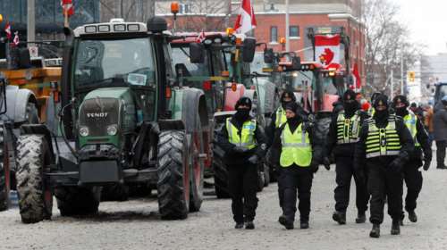 Καναδάς: Μένουν από καύσιμα οι αντιεμβολιαστές - &quot;Κατάληψη&quot; στο κέντρο της Οτάβα εδώ και δέκα μέρες [εικόνες]
