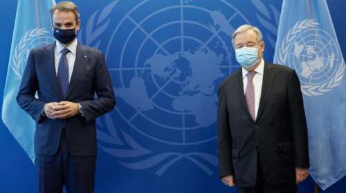 Ο Μητσοτάκης ενημέρωσε τον Γκουτέρες για την τουρκική παραβατικότητα