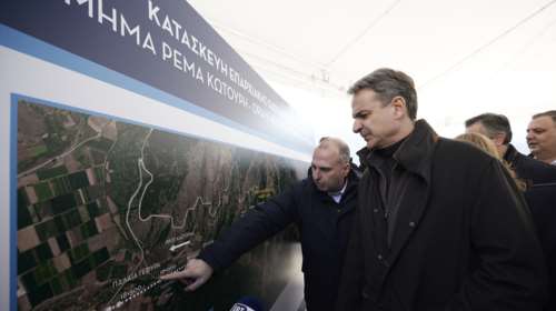 Επίσκεψη Μητσοτάκη στο εργοτάξιο της νέας Σήραγγας Κλεισούρας