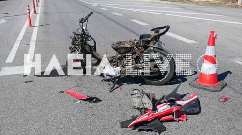 Εθνική οδός Πατρών-Πύργου: Νεκρός 57χρονος μοτοσικλετιστής μετά τη σύγκρουση με ΙΧ