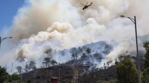 Ηράκλειο: Σε ύφεση η πυρκαγιά στις Κάτω Ασίτες - Παραμένουν ισχυρές δυνάμεις σε επιφυλακή