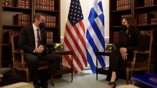 Συνάντηση Κυριάκου Μητσοτάκη με την Καμάλα Χάρις: Την ενημέρωσε για την κλιμάκωση της τουρκικής προκλητικότητας