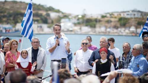 Μητσοτάκης από Λειψούς: Αποδείξαμε ότι η πατρίδα μας έχει σύνορα και στη θάλασσα και στον αέρα και στη στεριά