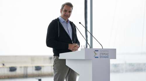 Μητσοτάκης στο νέο λιμάνι του Αγίου Κωνσταντίνου: Συντελείται κοσμογονία στις υποδομές [εικόνες - βίντεο]