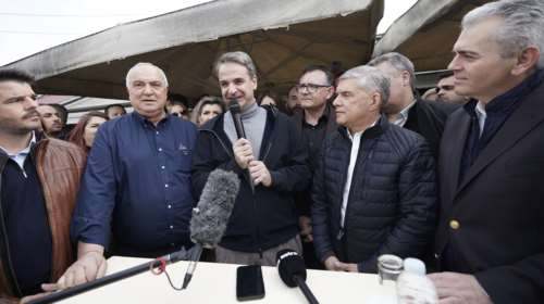 Μητσοτάκης στη Λάρισα: Επίσκεψη στο πάρκο καινοτομίας JOIST και επαφές με τους αγρότες